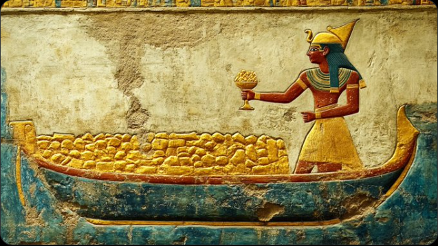 The Passage — captured piece from Vlad Tenev's AI Egypt series